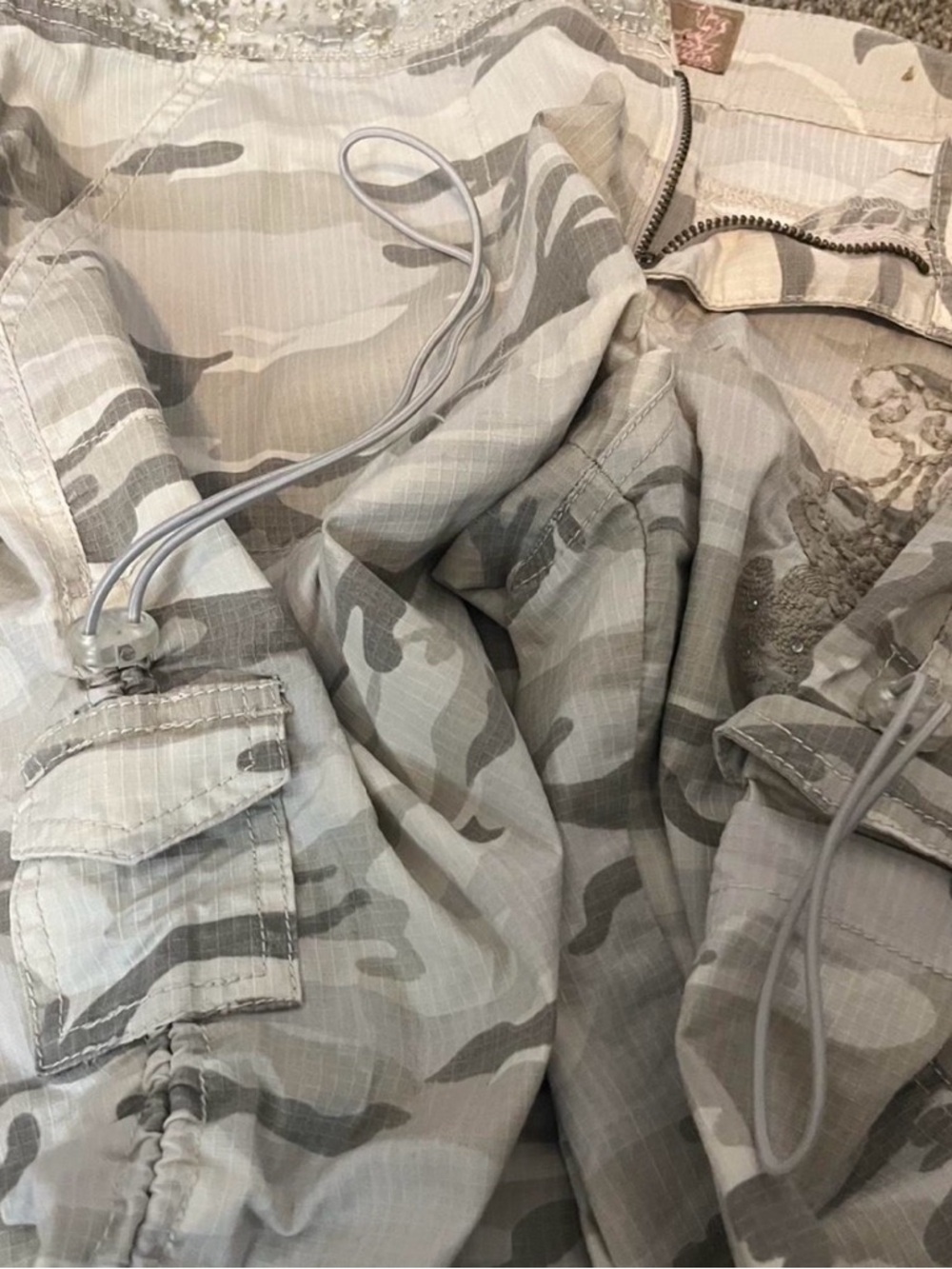 Camouflage Candie's Parachute Pants